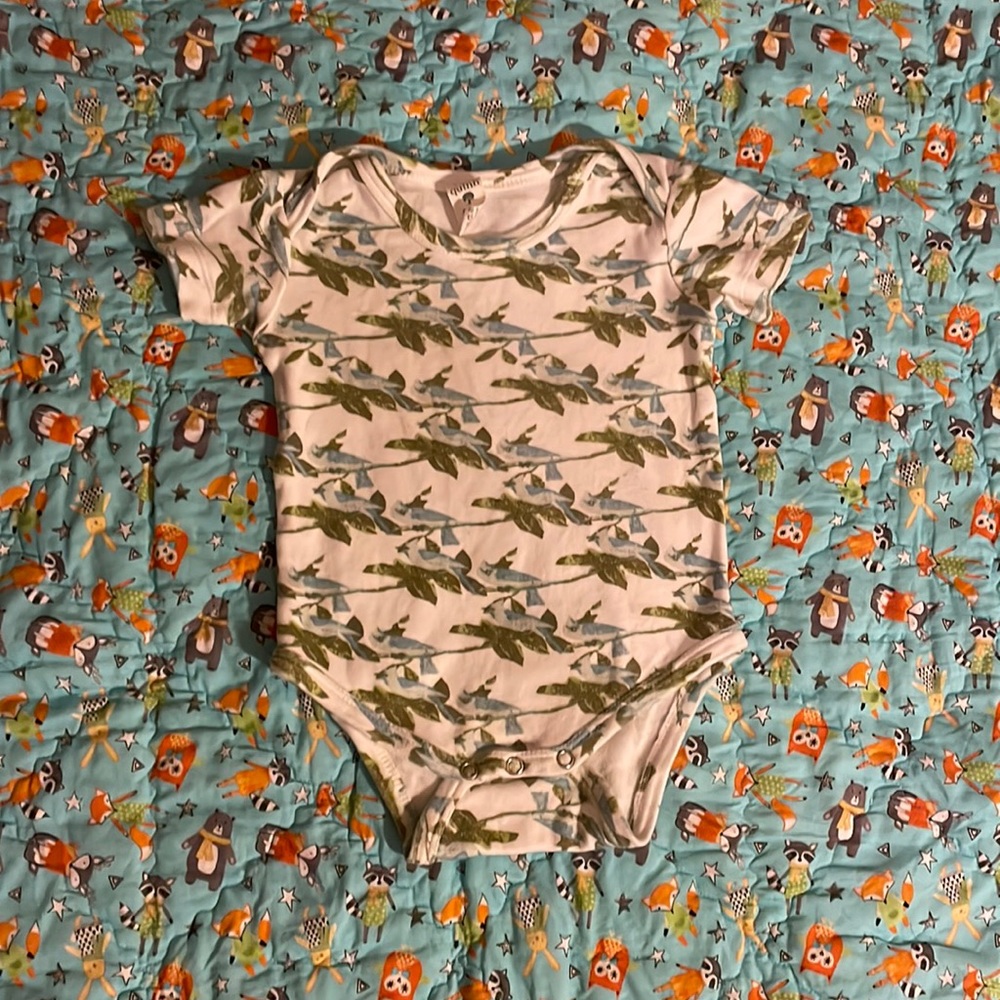 Kate Quinn Short Sleeve Lap Neck Bodysuit